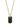 Dog Tag Pendant (Black & Gold)