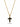 Two-Tone Micro Cross Pendant (18K Gold)